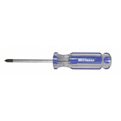 WESTWARD Desarmador Phillips de Uso General, 6-3/4", Acanalado, 0.13", 3", #1, Phillips