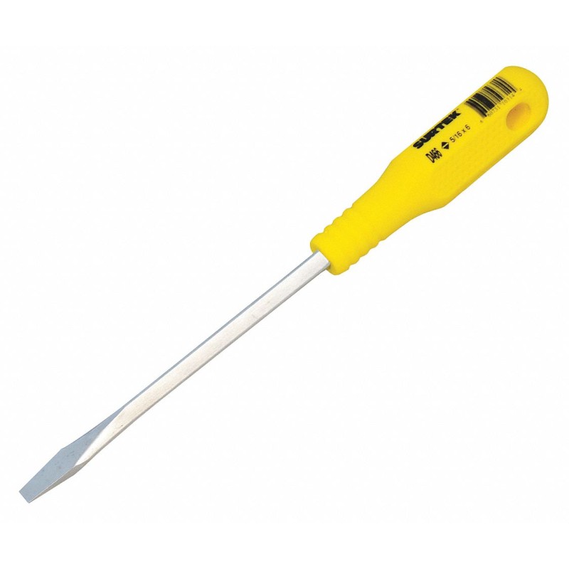 SURTEK Desarmador, 10", Ergonómico, 10", 3/8", Plana