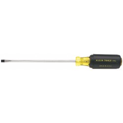 KLEIN TOOLS Desarmador Plano de Uso General, 7-3/4", Ergonómico, 0.19", 4", 3/16", Plana