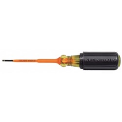 KLEIN TOOLS Desarmador, 7-3/4", Aislado, 0.34", 4", #1, Phillips