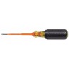 KLEIN TOOLS Desarmador, 7-3/4", Aislado, 0.34", 4", #1, Phillips