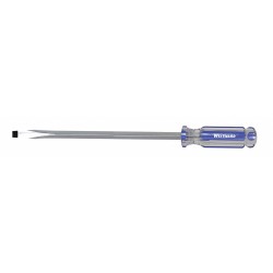 WESTWARD Desarmador Plano de Uso General, 16-3/4", Acanalado, 0.5", 12", 1/2", Plana