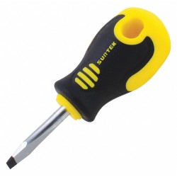 SURTEK Desarmador, 1-1/2", Ergonómico, 1-1/2", 1/4", Plana