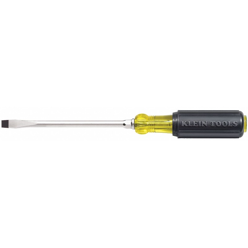 KLEIN TOOLS Desarmador Plano de Uso General, 15-1/4", Ergonómico, 0.25", 10", 3/8", Plana