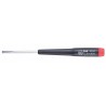 WIHA Desarmador Plano de Precisión, 4-1/2", Moldeado, 0.08", 1-5/8", 1/32", Plana