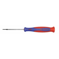 WESTWARD Desarmador Plano de Precisión, 6-1/4", Ergonómico, 0.13", 2-1/2", 1/16", Plana