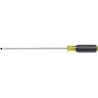 KLEIN TOOLS Desarmador Plano de Uso General, 12-3/4", Ergonómico, 0.25", 10", 1/8", Plana