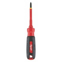 MILWAUKEE Desarmador, 7", Moldeado, 3", #1, Phillips