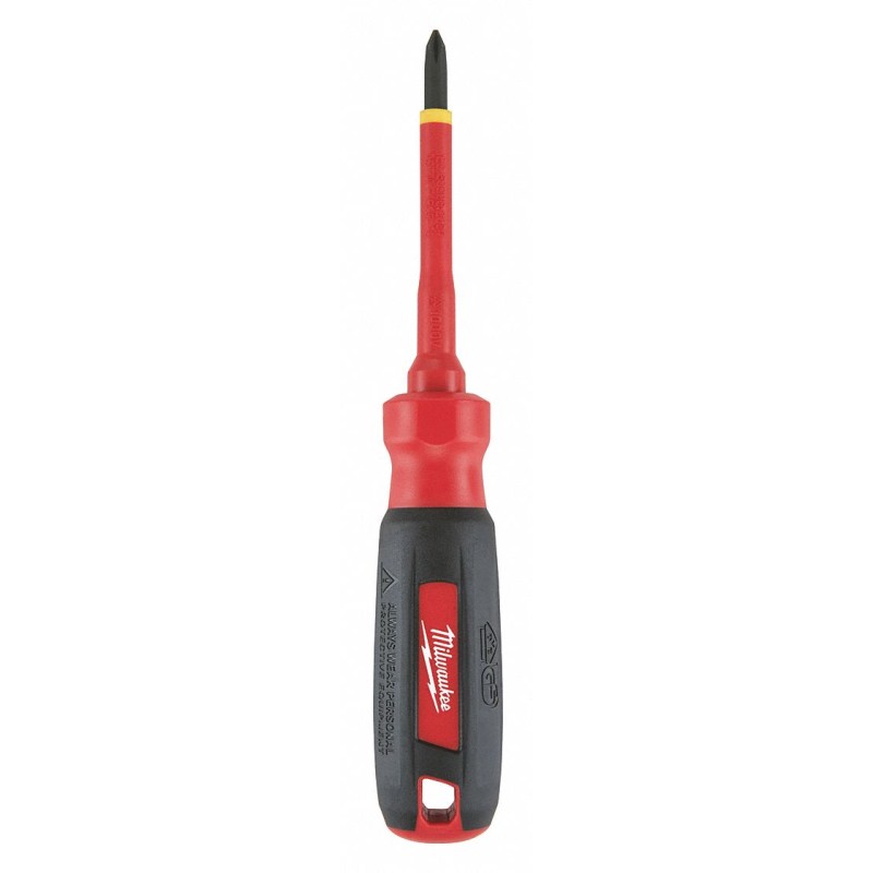 MILWAUKEE Desarmador, 7", Moldeado, 3", #1, Phillips