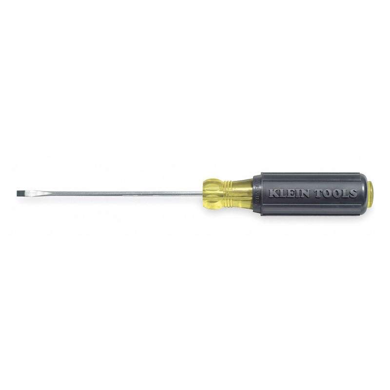 KLEIN TOOLS Desarmador Plano de Uso General, 5-3/4", Ergonómico, Plano para Propósito General, 0.09", 3"