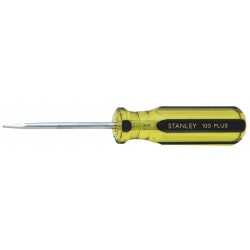 STANLEY Desarmador Plano de Uso General, 6-3/4", Ergonómico, 0.25", 3", 3/16", Plana