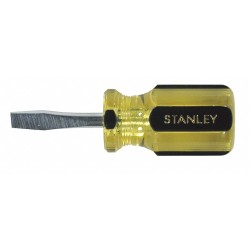 STANLEY Desarmador Plano Keystone de Uso General, 3-1/2", Ergonómico, 0.19", 1-1/2", 1/4", Plana