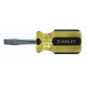 STANLEY Desarmador Plano Keystone de Uso General, 3-1/2", Ergonómico, 0.19", 1-1/2", 1/4", Plana