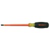 WESTWARD Desarmador Plano Aislado, 12-3/4", Acanalado, 8", 3/8", Plana