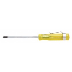 STANLEY Desarmador Phillips con Clip para Bolsillo, 2-3/4", Ergonómico, 0.25", 3", #0, Phillips
