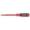 MILWAUKEE Desarmador, 10-11/16", Moldeado, 6", #3, Cuadrada
