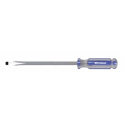 WESTWARD Desarmador Plano de Uso General, 12-1/2", Acanalado, 0.33", 8", 3/8", Plana