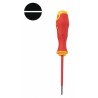 FLUKE Desarmador, 6-3/8", Ergonómico, 4mm, 3", 3/32", Plana