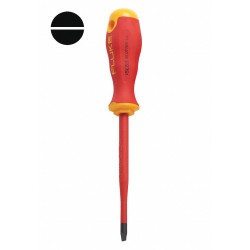 FLUKE Desarmador, 9-3/16", Ergonómico, 5", 1/4", Plana