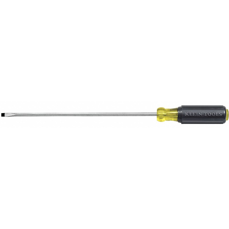 KLEIN TOOLS Desarmador Plano de Uso General, 10-3/4", Ergonómico, 0.25", 8", 1/8", Plana