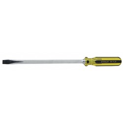 STANLEY Desarmador Plano Keystone de Uso General, 15-1/4", Ergonómico, 0.25", 10", 3/8", Plana