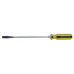 STANLEY Desarmador Plano de Uso General, 15-1/4", Ergonómico, 0.19", 10", 3/8", Plana