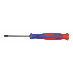 WESTWARD Desarmador Phillips de Precisión, 6-1/4", Ergonómico, 0.14", 2-1/2", #1, Phillips