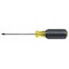 KLEIN TOOLS Desarmador Cuadrado de Uso General, 8-1/4", Ergonómico, 0.25", 4", #2, Cuadrada