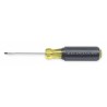 KLEIN TOOLS Desarmador Plano de Uso General, 4-3/4", Ergonómico, 0.09", 2", 1/16", Plana