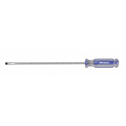 WESTWARD Desarmador Plano con Punta Magnética, 8-1/2", Acanalado, 0.13", 6", 1/8", Plana
