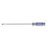 WESTWARD Desarmador Plano con Punta Magnética, 8-1/2", Acanalado, 0.13", 6", 1/8", Plana