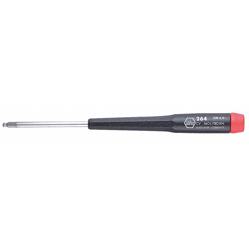 WIHA Desarmador Hexagonal de Precisión, 5-3/4", Ergonómico, 2", 1/16", Hexagonal