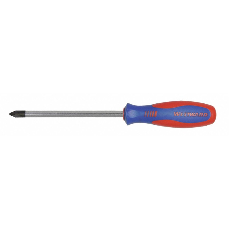 WESTWARD Desarmador Phillips de Uso General, 10-3/4", Ergonómico, 0.33", 6", #3, Phillips