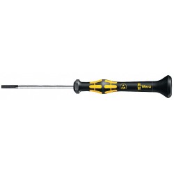 WERA Desarmador Plano de Precisión Seguro ESD, 5-1/4", Ergonómico, Precisión Plano ESD-Seguro