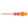 WERA Desarmador Plano Aislado, 7", Ergonómico, Plano Aislado, 4", 1/8", Plana