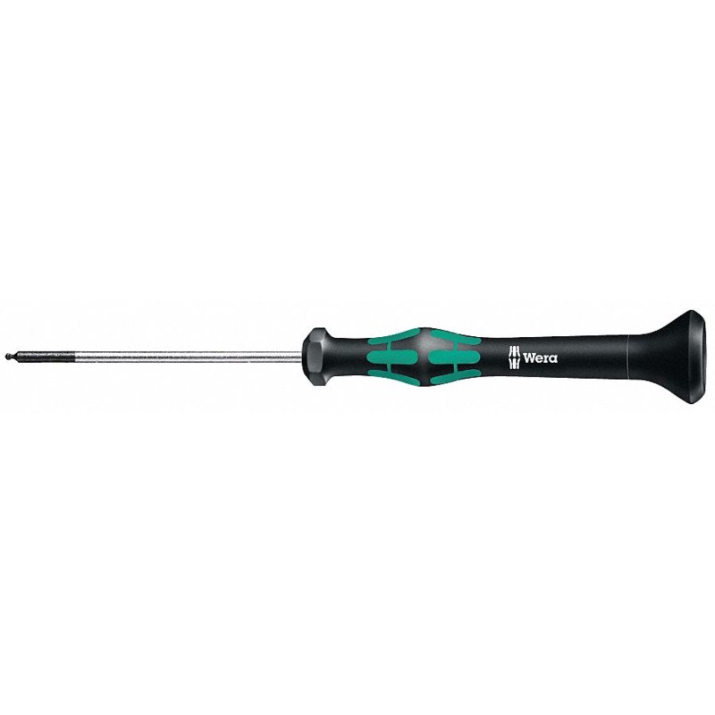 WERA Desarmador Hexagonal de Precision con Extremo de Bola, 6-1/4", Ergonómico