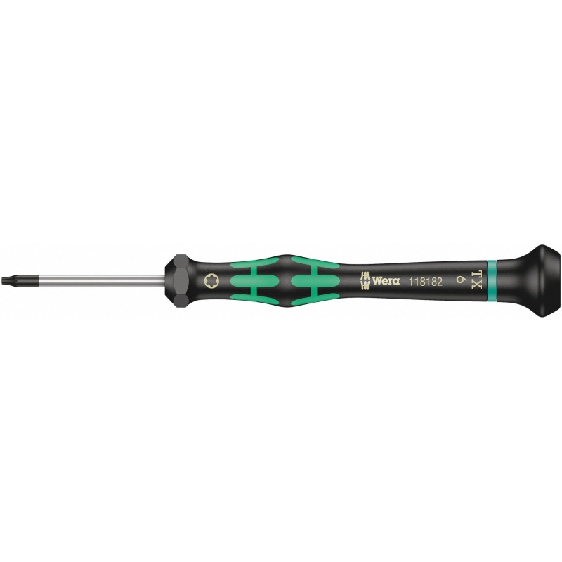 WERA Desarmador Torx de Uso General, 5-1/4", Ergonómico, Torx de Uso General, 1-9/16", T6, Torx(R)