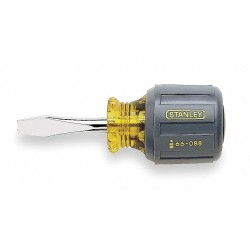 STANLEY Desarmador Plano Keystone de Uso General, 3-1/2", Ergonómico, 1-1/2", 1/4", Plana