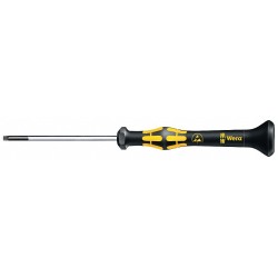WERA Desarmador Torx de Precisión Seguro ESD, 5-1/4", Ergonómico, 1-9/16", T5, Torx(R)