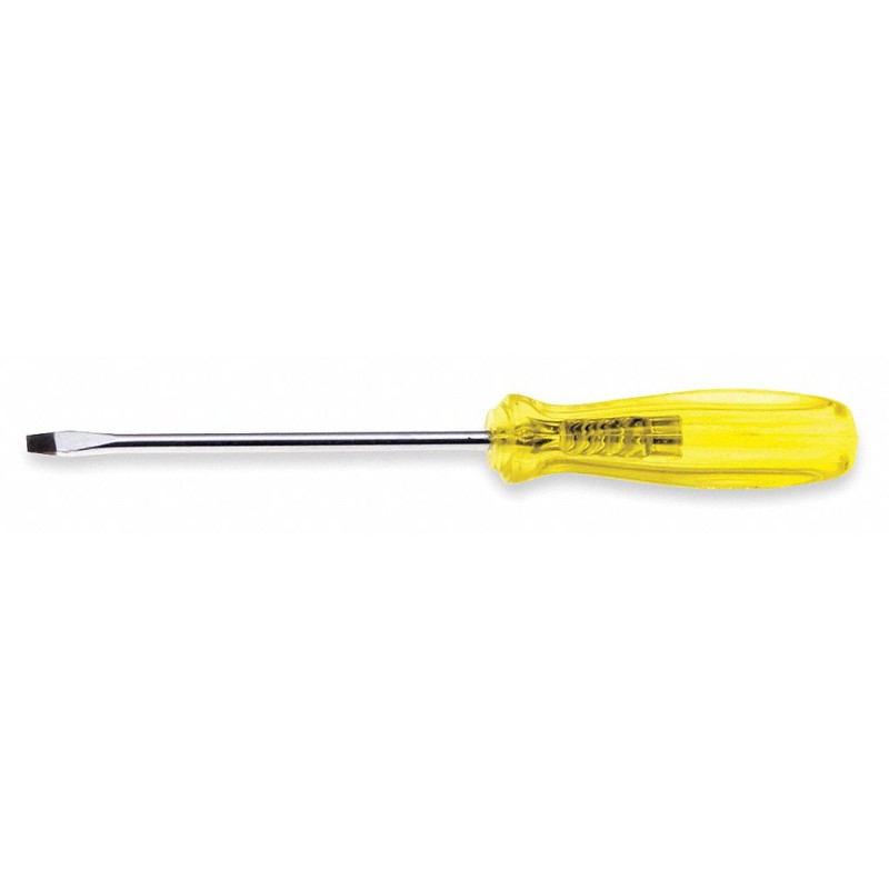 URREA Desarmador, 8", Ergonómico, 4-3/32", 1/4", Plana