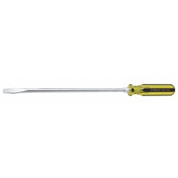 STANLEY Desarmador Plano de Uso General, 17-1/4", Ergonómico, 0.38", 12", 3/8", Plana