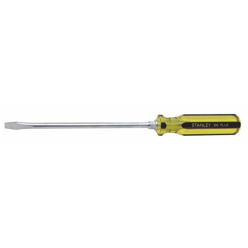 STANLEY Desarmador Plano con Punta Magnética, 13", Ergonómico, 0.25", 9", 5/16", Plana