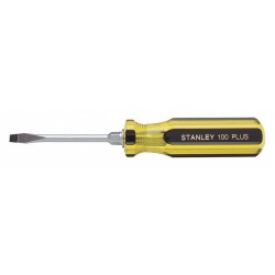 STANLEY Desarmador Plano No Magnético con Capacidad de Amarre, 6-3/4", Ergonómico, 0.25", 3", 7/32"