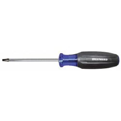 WESTWARD Desarmador Cuadrado de Uso General, 8-1/4", Moldeado, 4", #2, Robertson