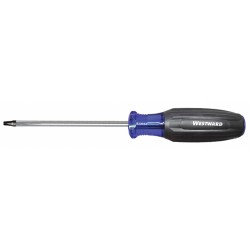 WESTWARD Desarmador Cuadrado de Uso General, 7-3/4", Antideslizante, 4", #1, Robertson