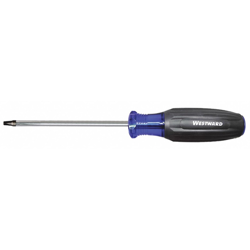 WESTWARD Desarmador Cuadrado de Uso General, 7-3/4", Antideslizante, 4", #1, Robertson