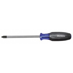 WESTWARD Desarmador Phillips de Uso General, 10-3/4", Ergonómico, 0.33", 6", #3, Phillips