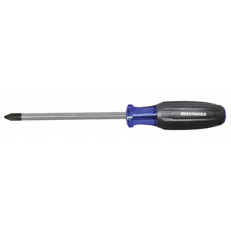 WESTWARD Desarmador Phillips de Uso General, 10-3/4", Ergonómico, 0.33", 6", #3, Phillips