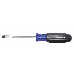 WESTWARD Desarmador Plano de Uso General, 8-1/4", Ergonómico, 4", 1/4", Plana