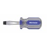 WESTWARD Desarmador Plano de Uso General, 3-1/2", Acanalado, 0.25", 1-1/2", 1/4", Plana